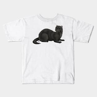 Ferret - Black Kids T-Shirt